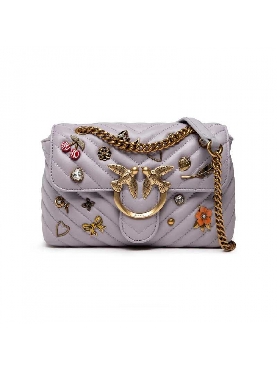 Сумка MINI LADY LOVE BAG PUFF MAGIC PINS – DUSTY LAVENDER Pinko