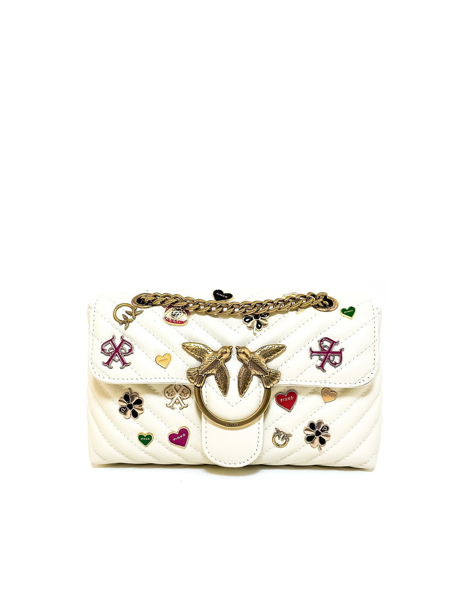 Сумка MINI LADY LOVE BAG PUFF PINS – white Pinko