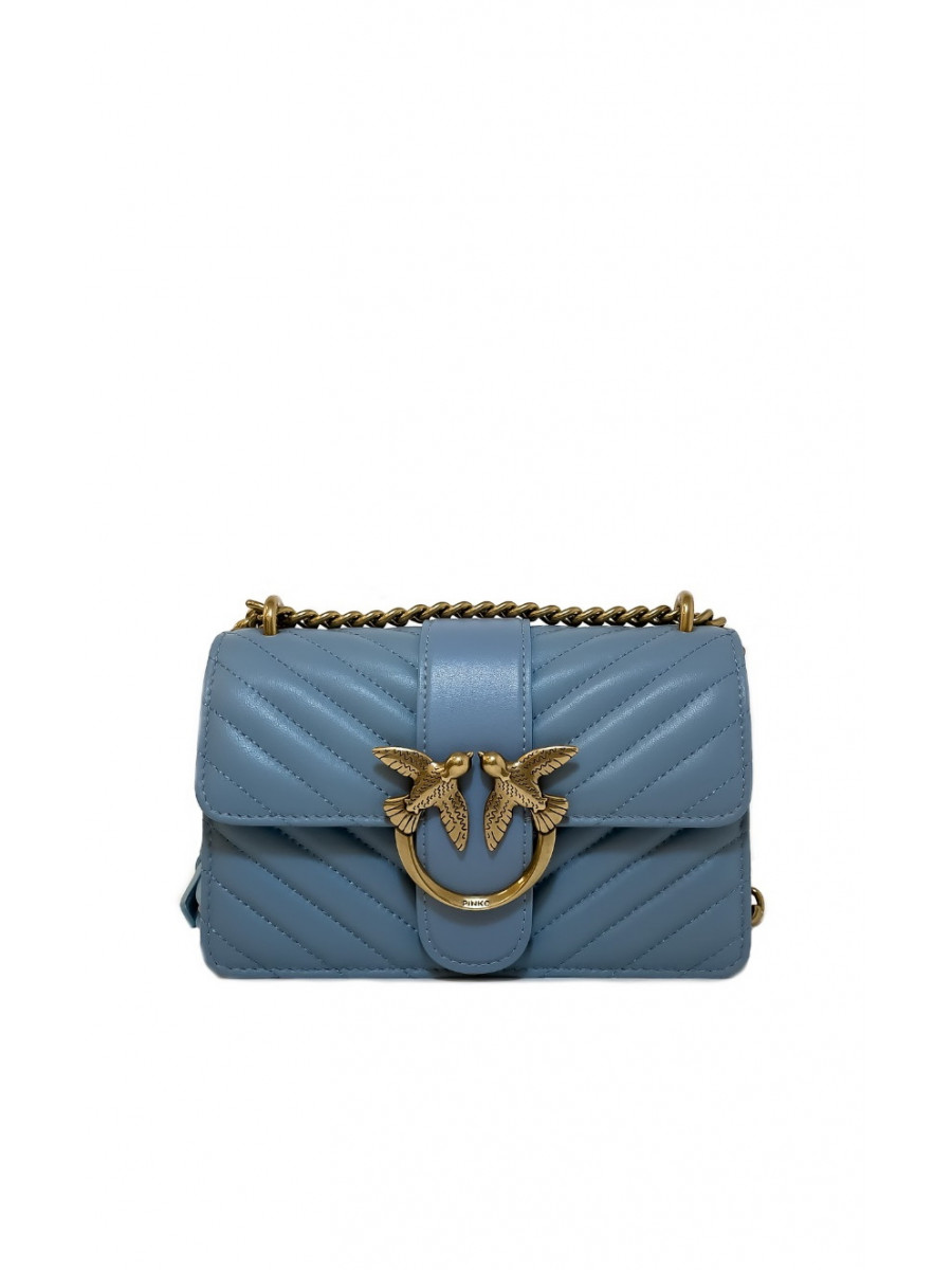 Сумка MINI LOVE BAG ICON V QUIL – blue Pinko