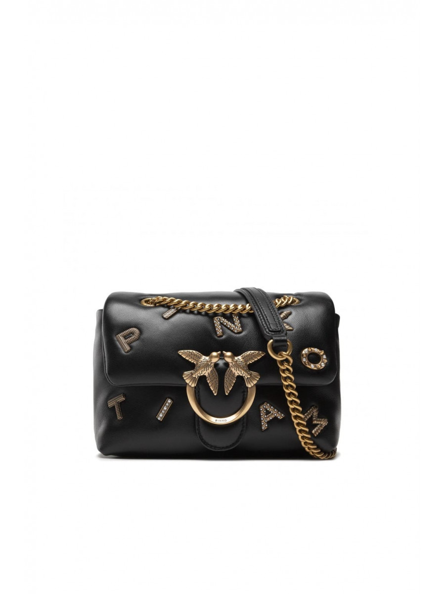 Сумка MINI LOVE BAG MINI PUFF LOGO JEVEL – black Pinko