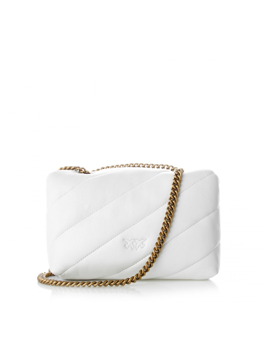 Сумка MINI LOVE BAG PUFF JEWEL — white