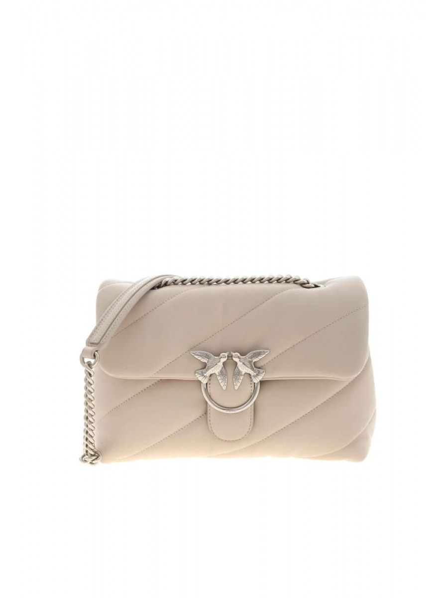 Сумка MINI LOVE BAG PUFF MAXI QUILT – creme silver Pinko