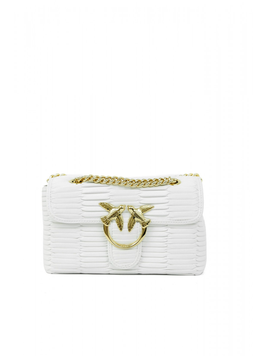 Сумка MINI LOVE BAG PUFF ORIGAMI — white Pinko