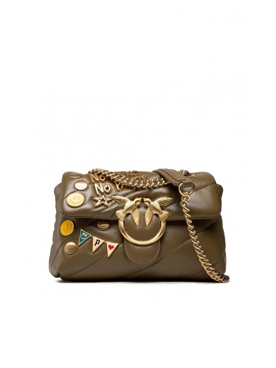 Сумка MINI LOVE BAG PUFF PARTY – ashen walnut Pinko