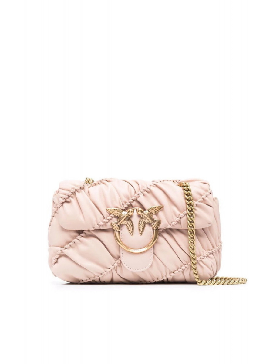 Сумка MINI LOVE BAG PUFF RUFFLE – dusty pink Pinko