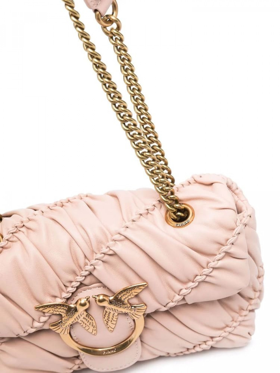 Сумка MINI LOVE BAG PUFF RUFFLE – dusty pink