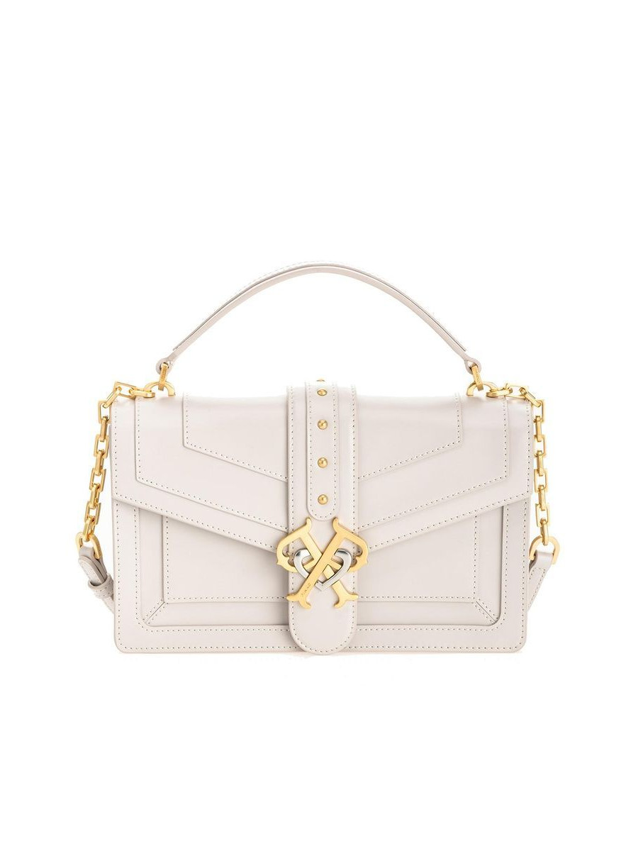 Сумка CLASSIC DOUBLE P BAG ICON CLASSIQUE — creme Pinko