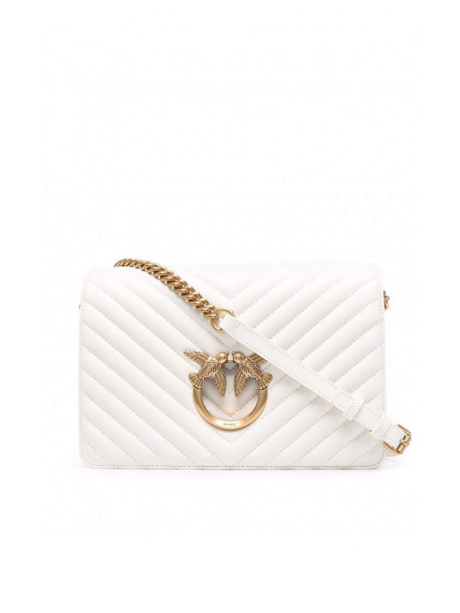 Сумка CLASSIC LOVE BAG CLICK V QUILT – white Pinko