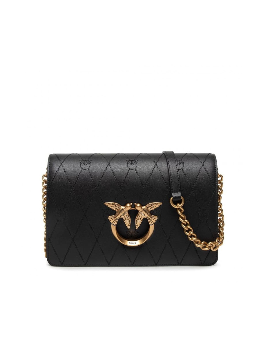 Сумка CLASSIC LOVE BAG CLICK WAVE LOGO – black Pinko