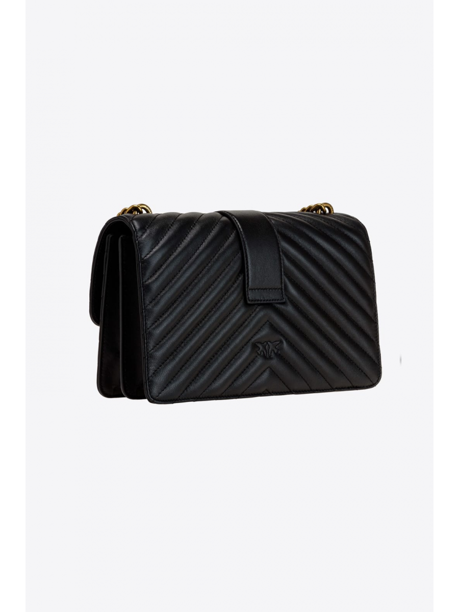 Сумка CLASSIC LOVE BAG ICON CHEVRON – black-antique gold