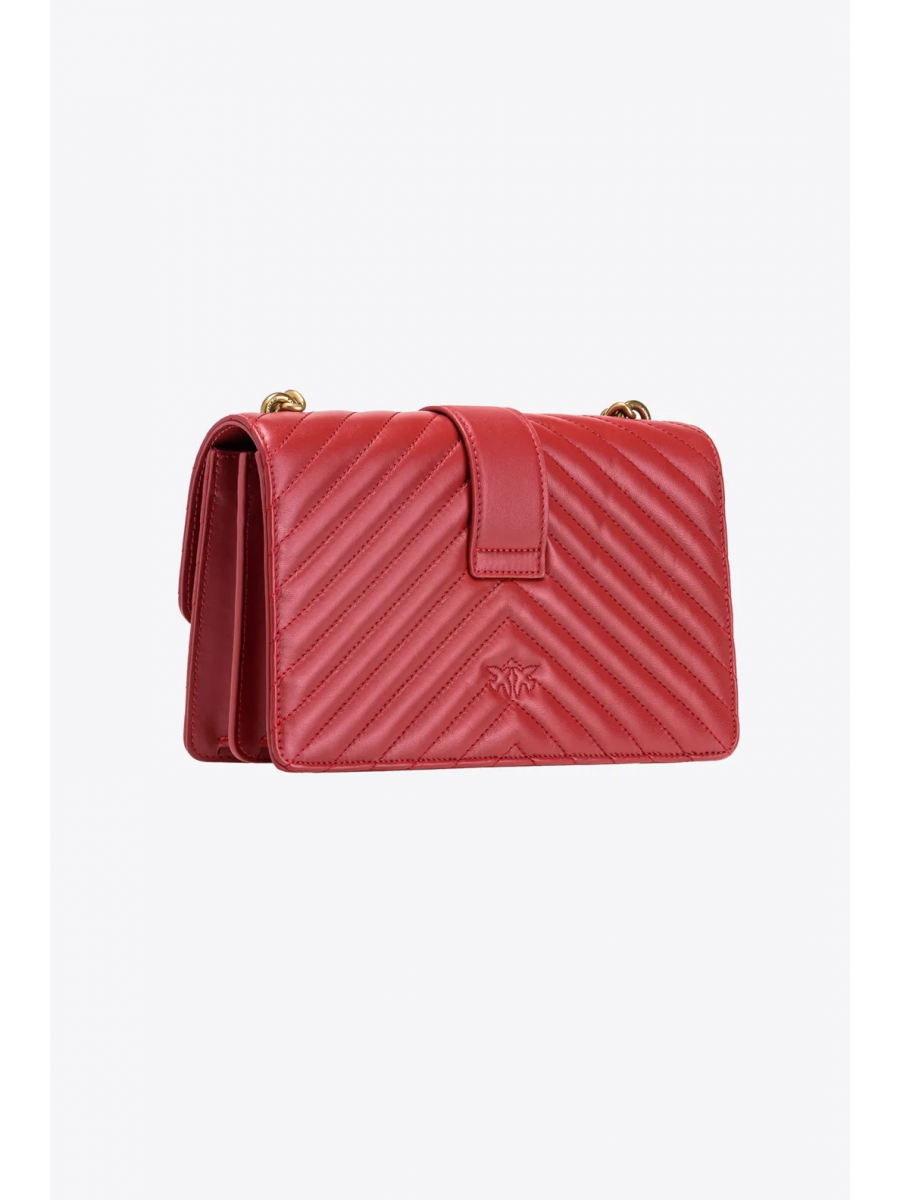 Сумка CLASSIC LOVE BAG ICON CHEVRON – ruby red-antique gold