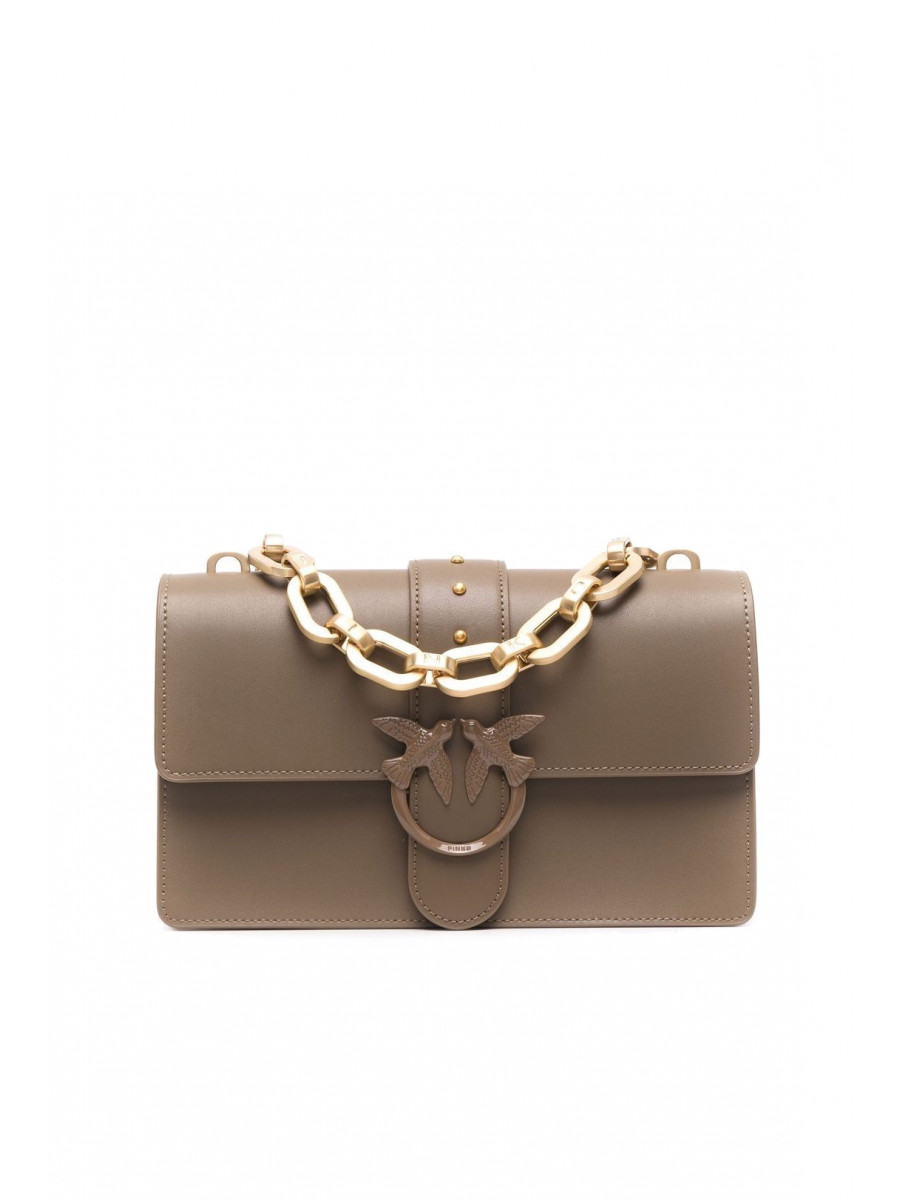 Сумка CLASSIC LOVE BAG ICON MAXI CHAIN – ashen walnut Pinko