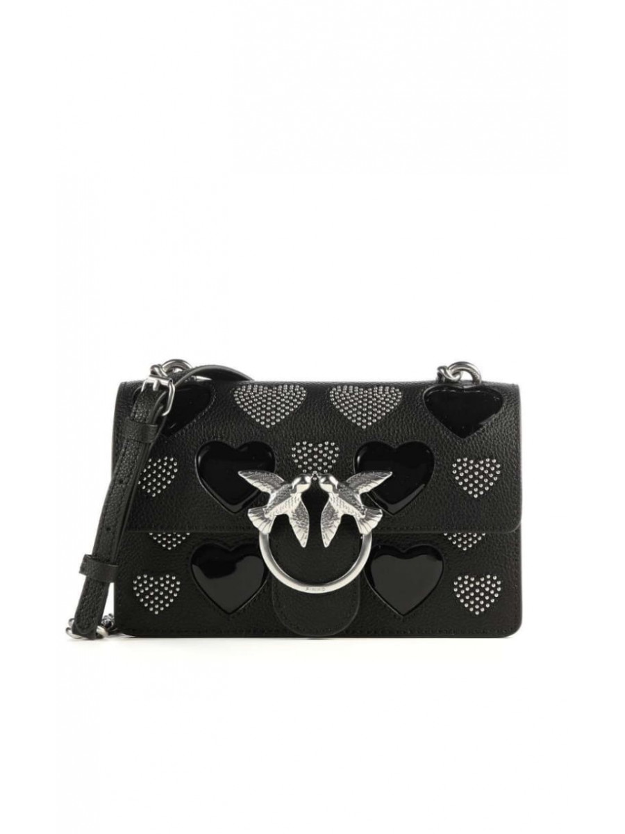 Сумка CLASSIC LOVE BAG ICON STUDDED HEART – black Pinko