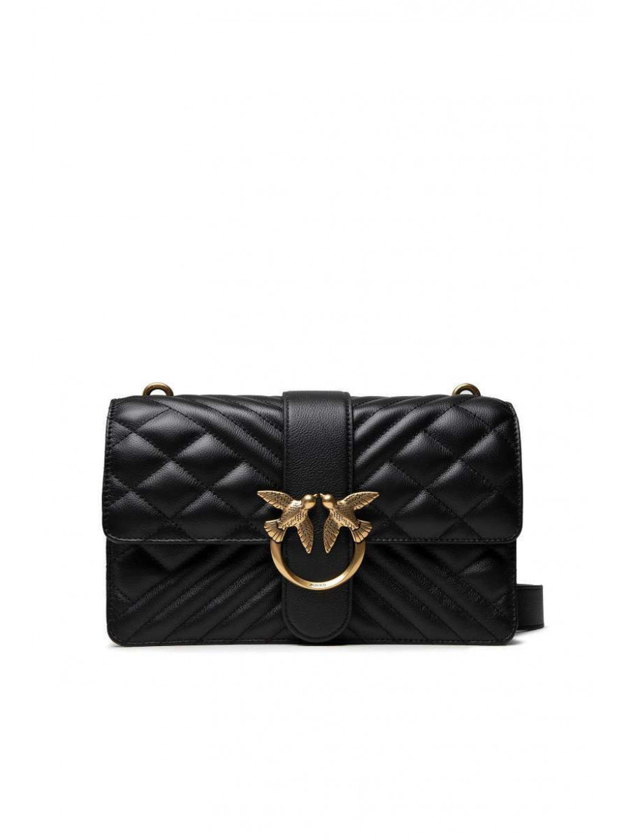 Сумка CLASSIC LOVE BAG ICON V QUILT MIX — black Pinko