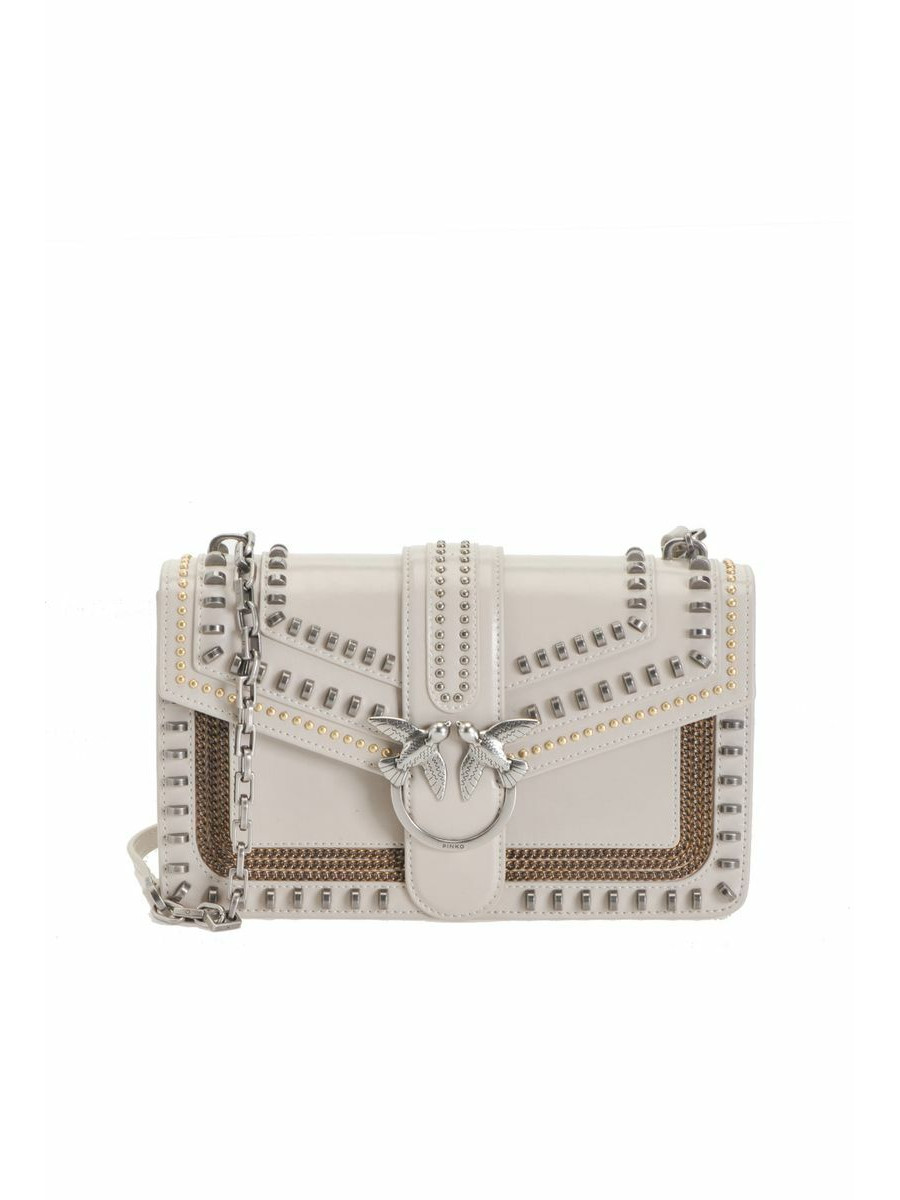 Сумка CLASSIC LOVE BAG MIX STUDS — beige Pinko