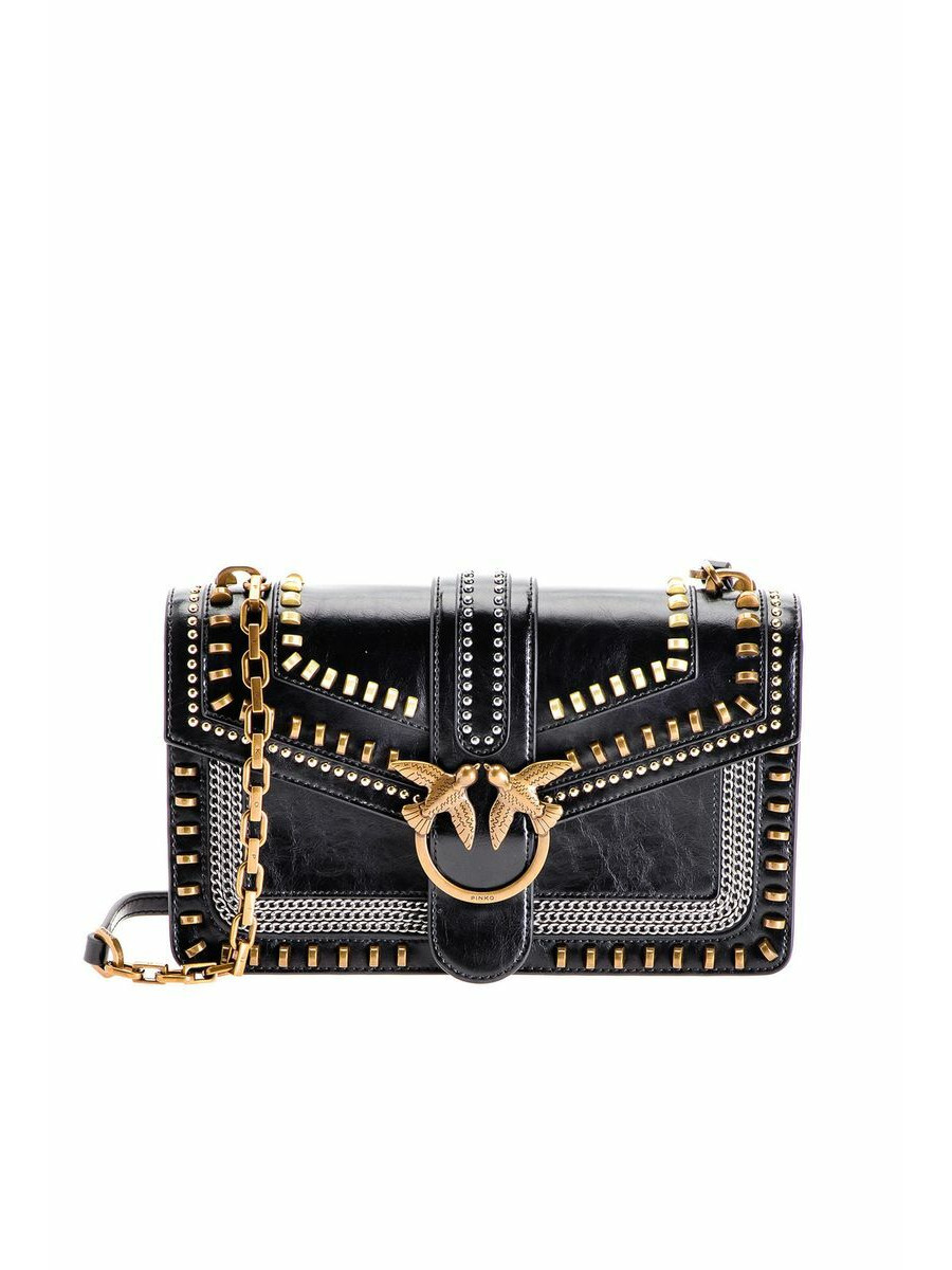 Сумка CLASSIC LOVE BAG MIX STUDS — black Pinko