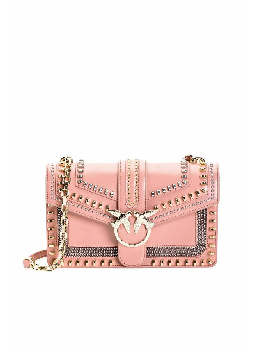 Сумка CLASSIC LOVE BAG MIX STUDS — pink Pinko