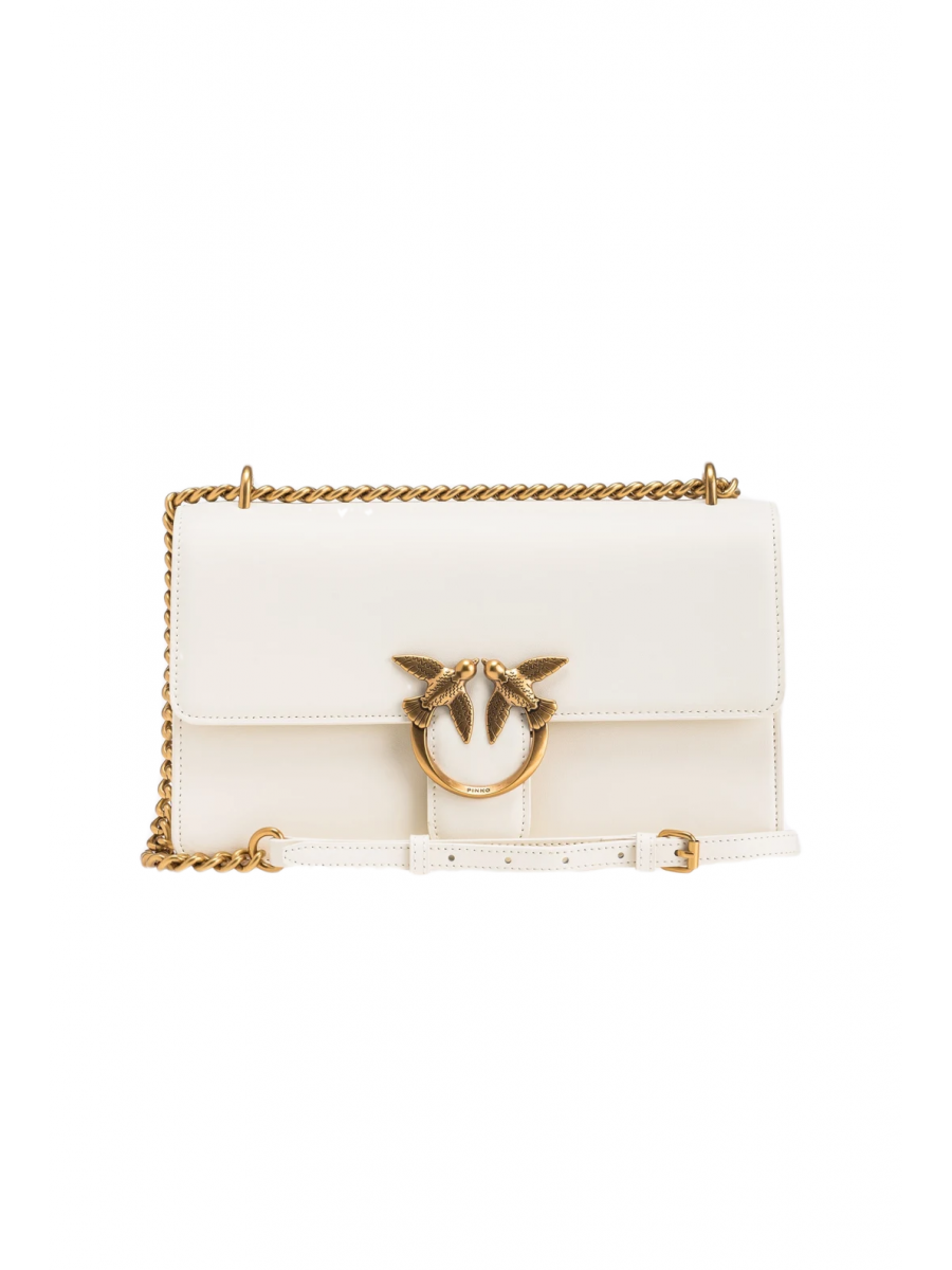 Сумка CLASSIC LOVE BAG ONE SIMPLY – white-antique gold Pinko