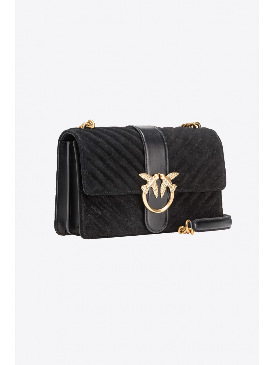 Сумка CLASSIC LOVE BAG ONE SUEDE – black-antique