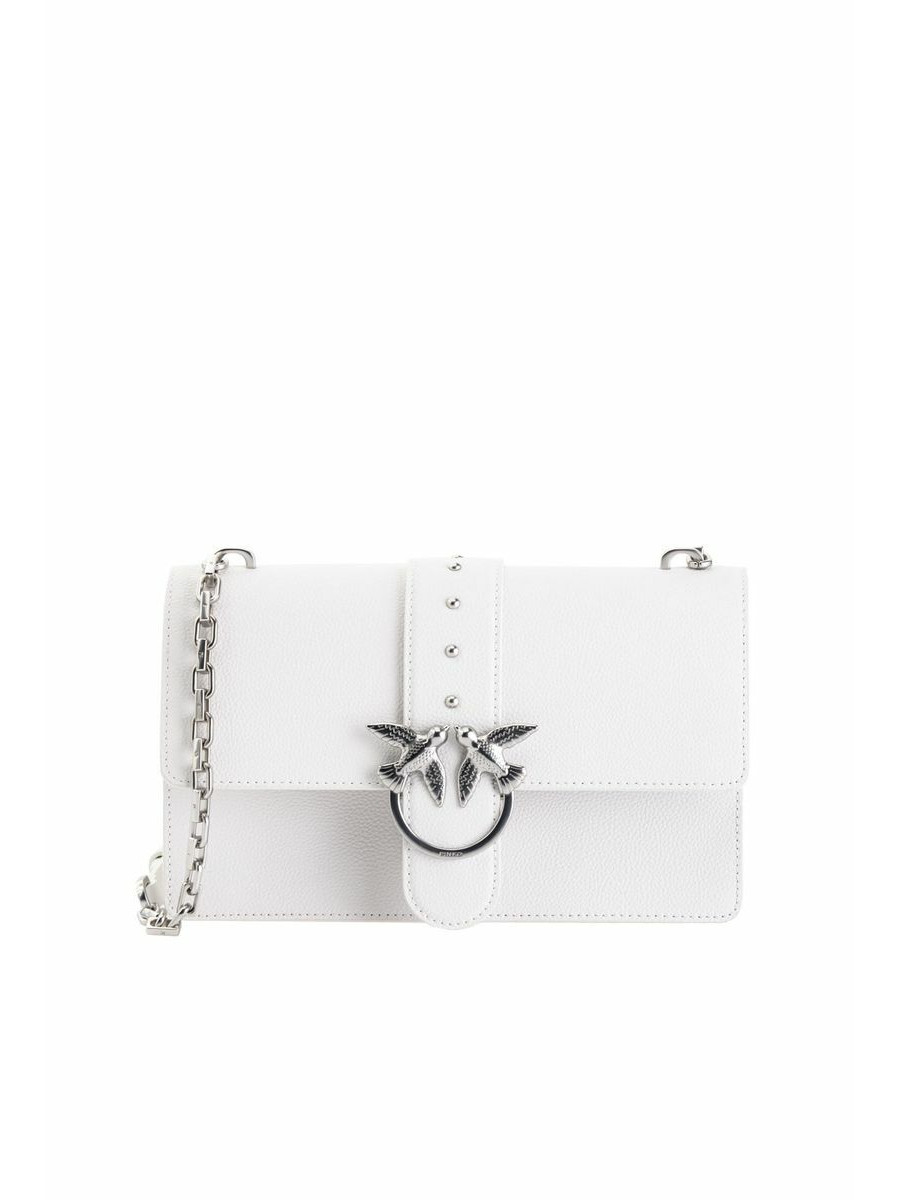 Сумка CLASSIC SIMPLY LOVE BAG — white Pinko