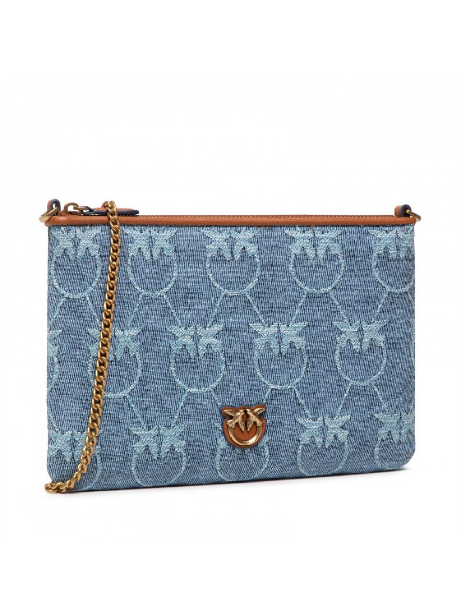 Сумка FLAT LOVE BAG DENIM LOGO – blue