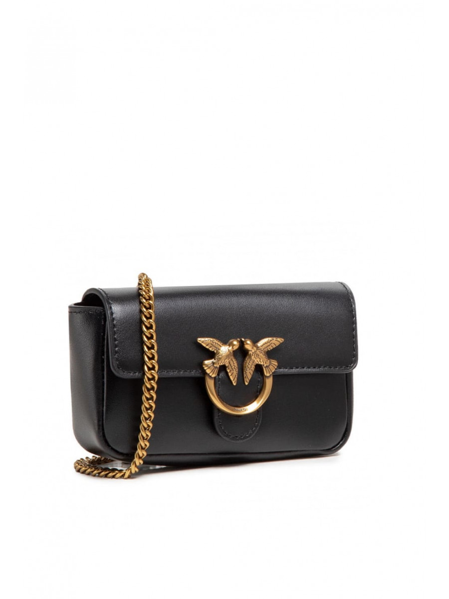 Сумка LOGO-PLAQUE MINI BAG — black Pinko