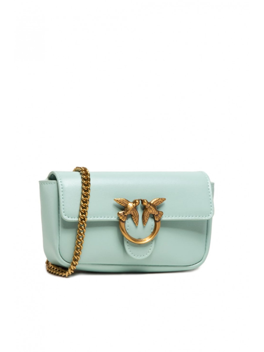 Сумка LOGO-PLAQUE MINI BAG — mint Pinko