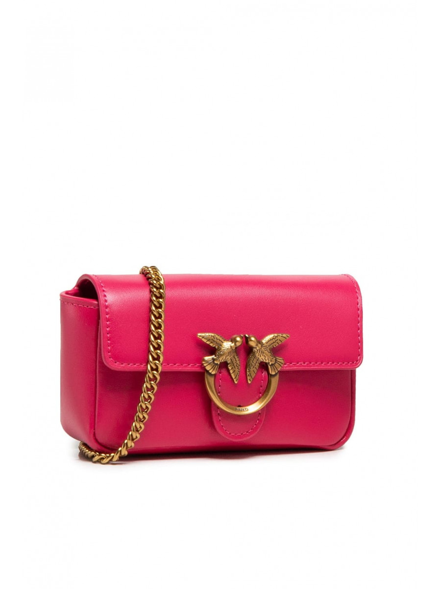 Сумка LOGO-PLAQUE MINI BAG — pink Pinko