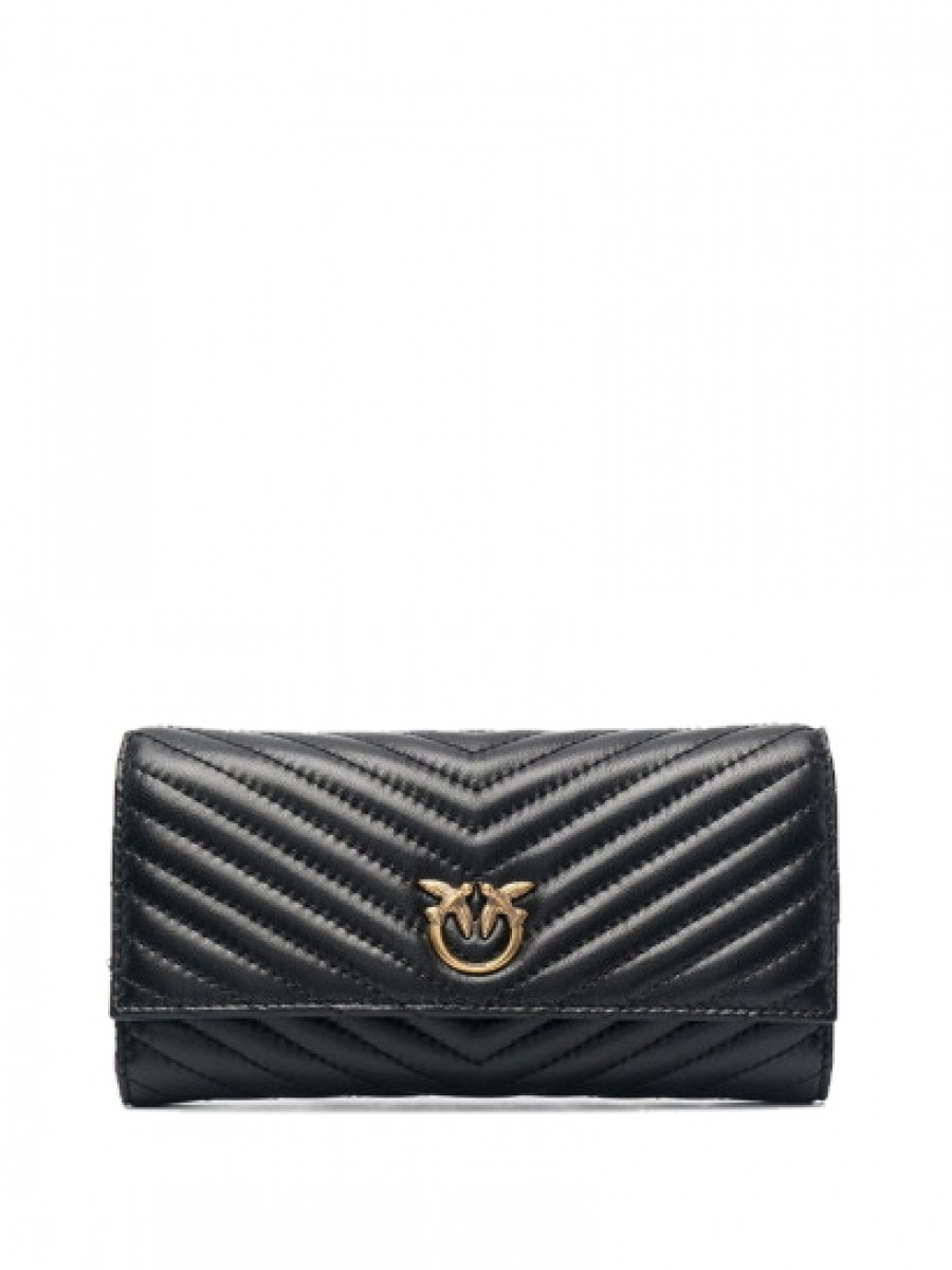 Кошелек LOVE BIRDS QUILTED WALLET — black Pinko