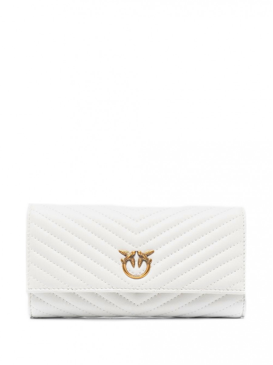 Кошелек LOVE BIRDS QUILTED WALLET — white Pinko