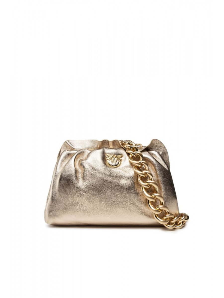 Сумка MINI CHAIN CLUTCH BAG FRAIMED – gold Pinko