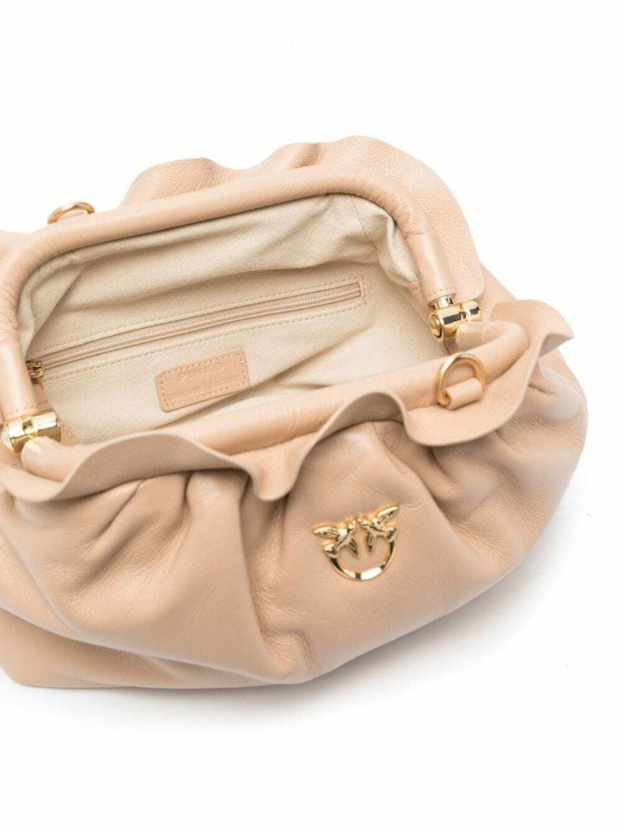 Сумка MINI CHAIN CLUTCH BAG FRAIMED BEIGE — cuban sand