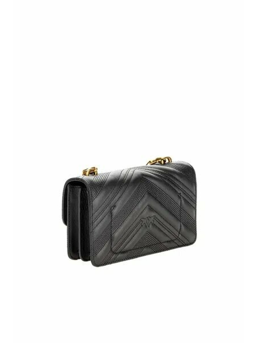 Сумка MINI LOGO BAG ICON CHEVRON — black