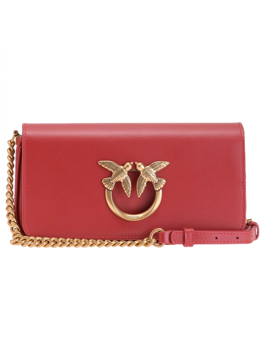 Сумка MINI LOVE BAG CLICK BAGUETTE — red Pinko