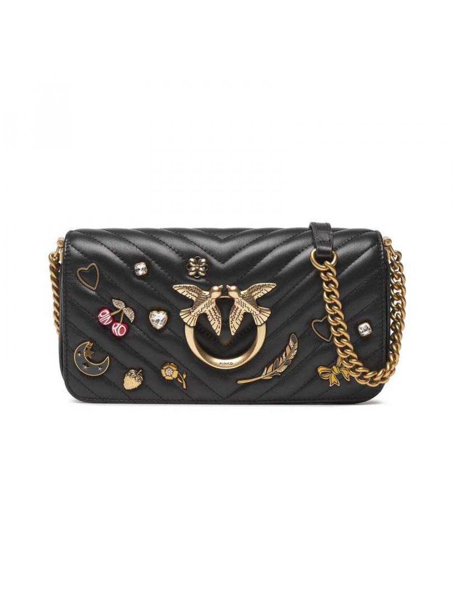 Сумка MINI LOVE BAG CLICK BAGUETTE MAGIC – BLACK Pinko