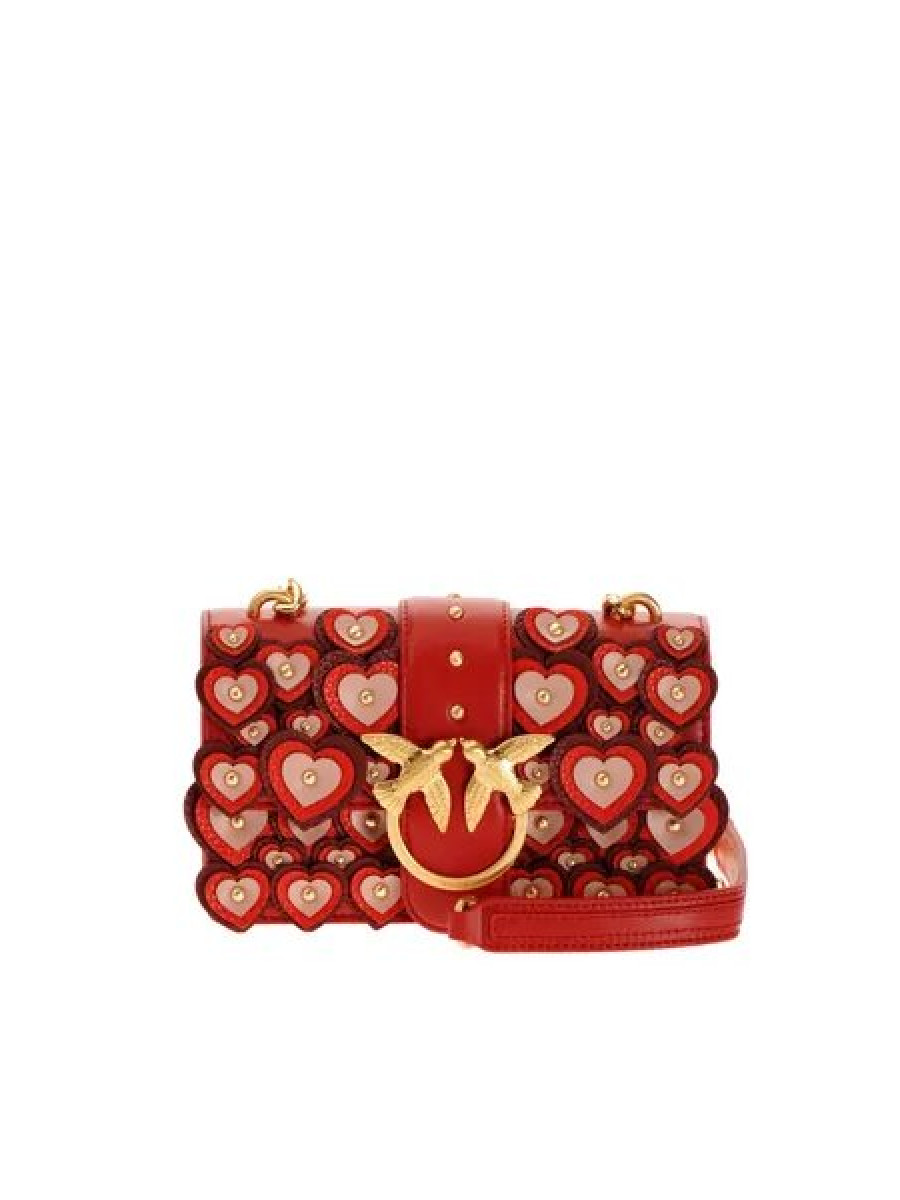 Сумка MINI LOVE BAG FULL LOVE — red Pinko