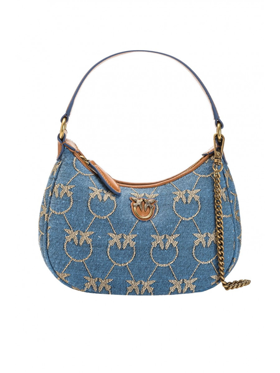 Сумка MINI LOVE BAG HALF MOON DENIM Pinko