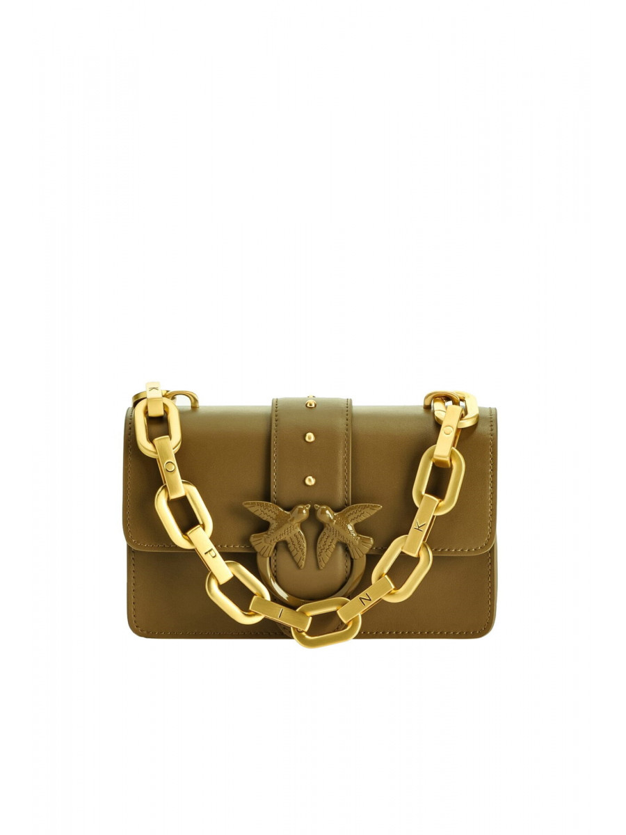 Сумка MINI LOVE BAG ICON MAXI CHAIN – ashen walnut