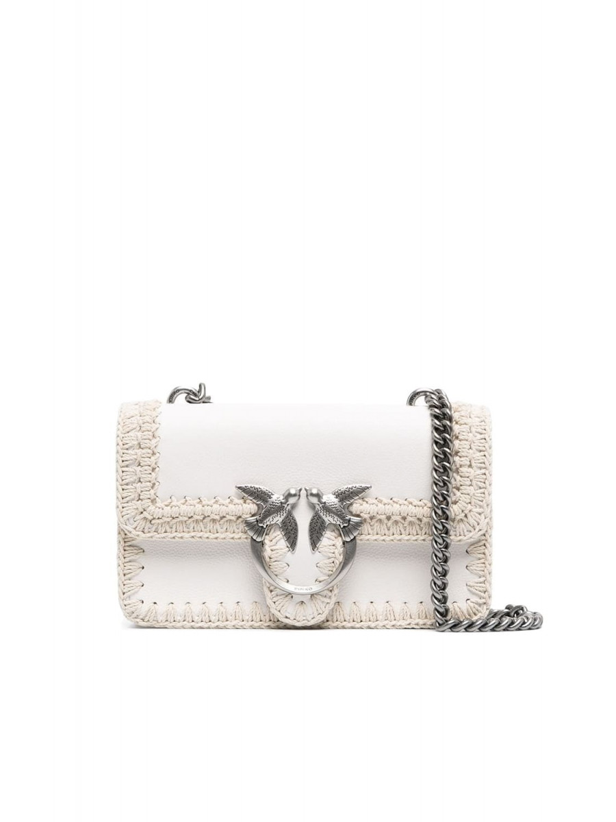 Сумка MINI LOVE BAG ICON STITCHED BUBBLES — white Pinko