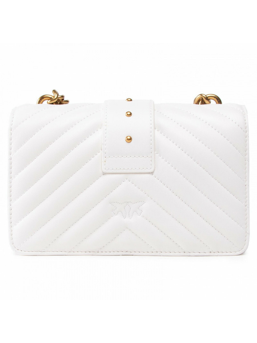 Сумка MINI LOVE BAG ICON V QUILT CROSSBODY — white