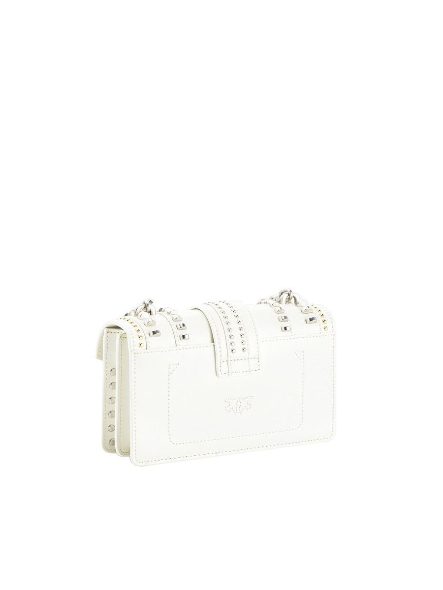 Сумка MINI LOVE BAG MIX STUDS — white