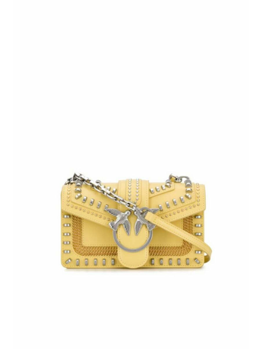 Сумка MINI LOVE BAG MIX STUDS — yellow Pinko