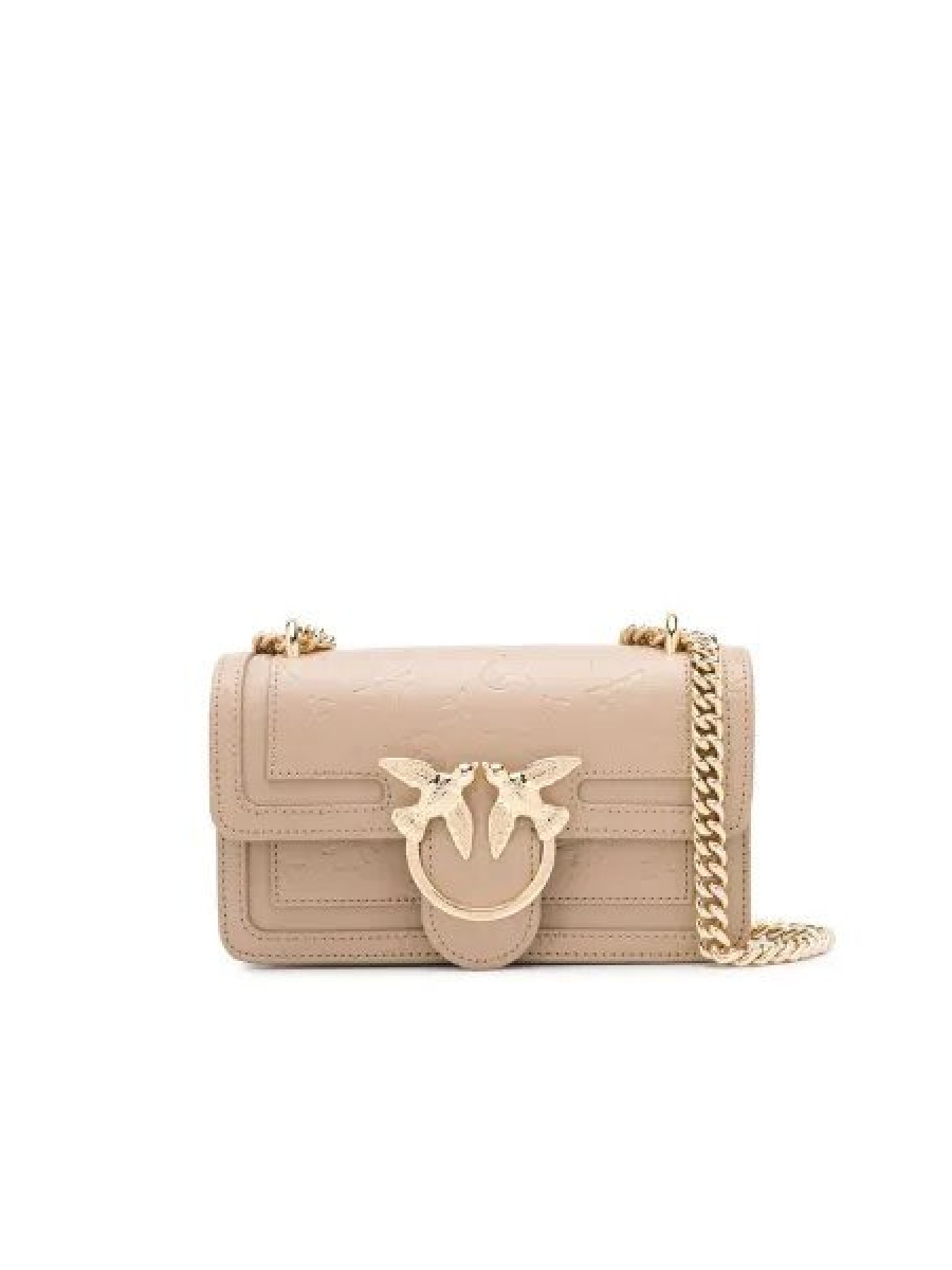 Сумка MINI LOVE BAG MONOGRAM — beige Pinko