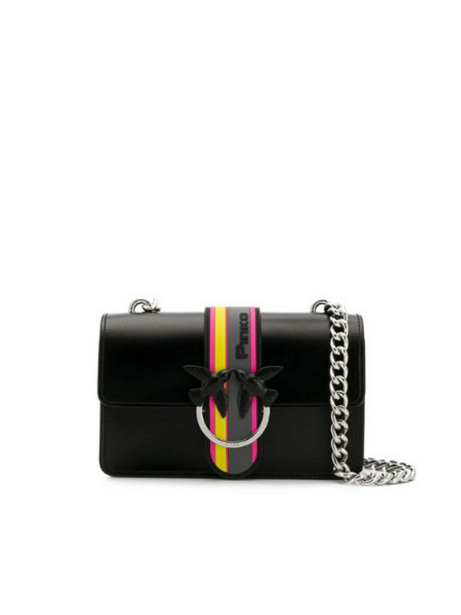 Сумка MINI LOVE BAG SPORT IN PELLE — black Pinko