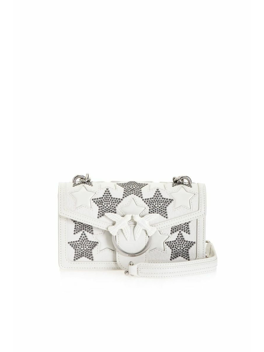 Сумка MINI LOVE BAG STARRY SKY — white Pinko