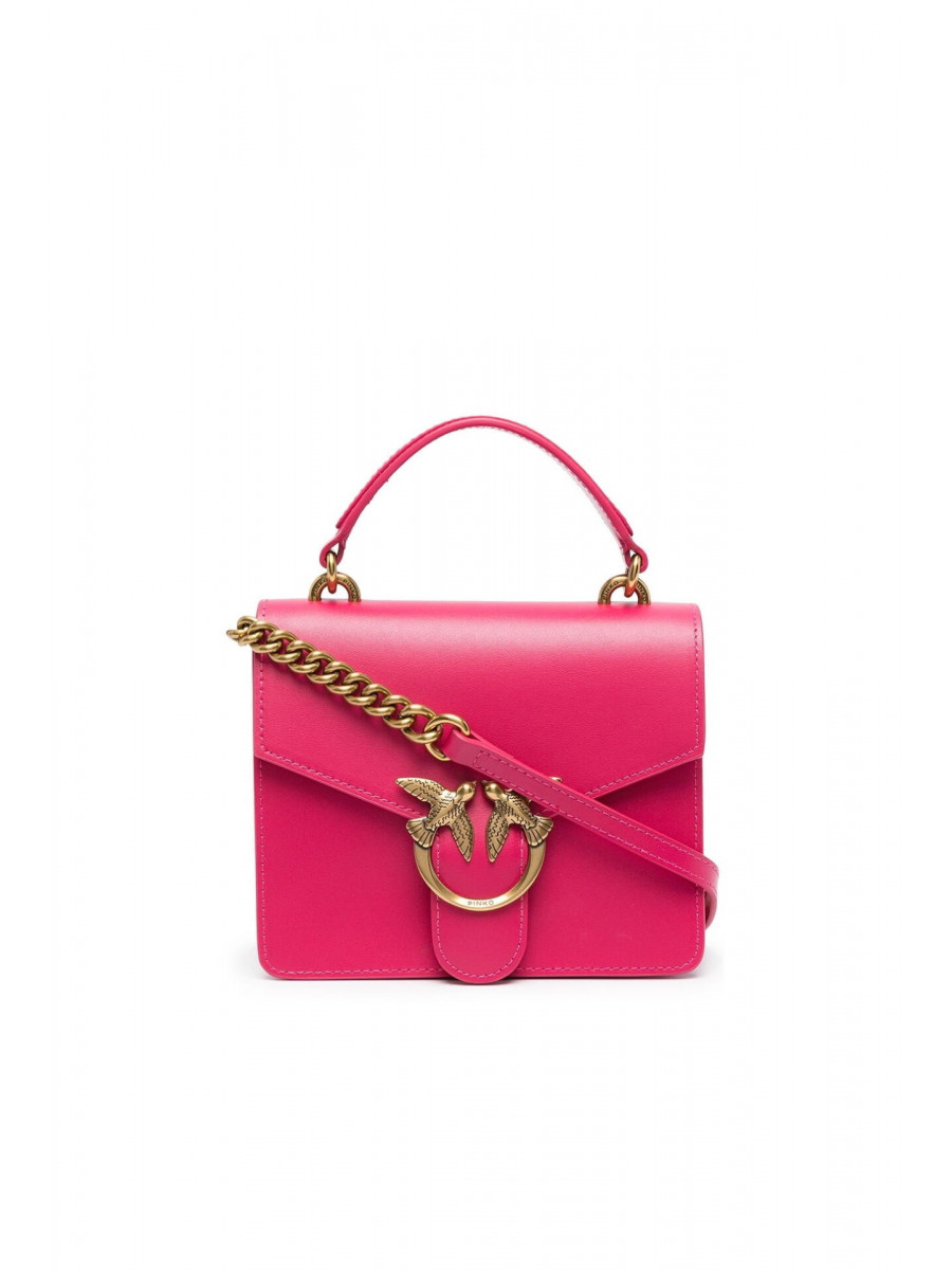 Сумка MINI LOVE BAG TOP HANDLE LOVE — fuchsia Pinko