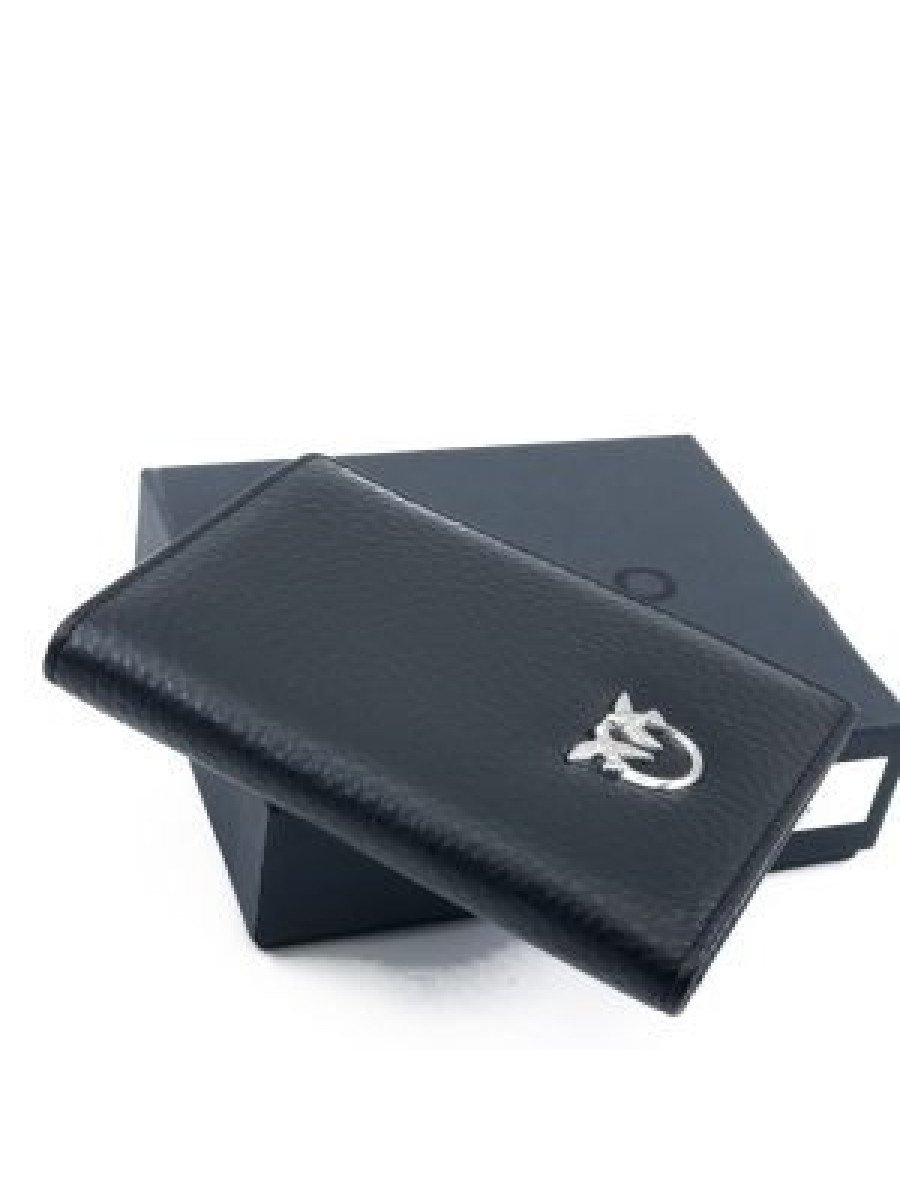 Обложка на паспорт PASSPORT COVER — black silver Pinko