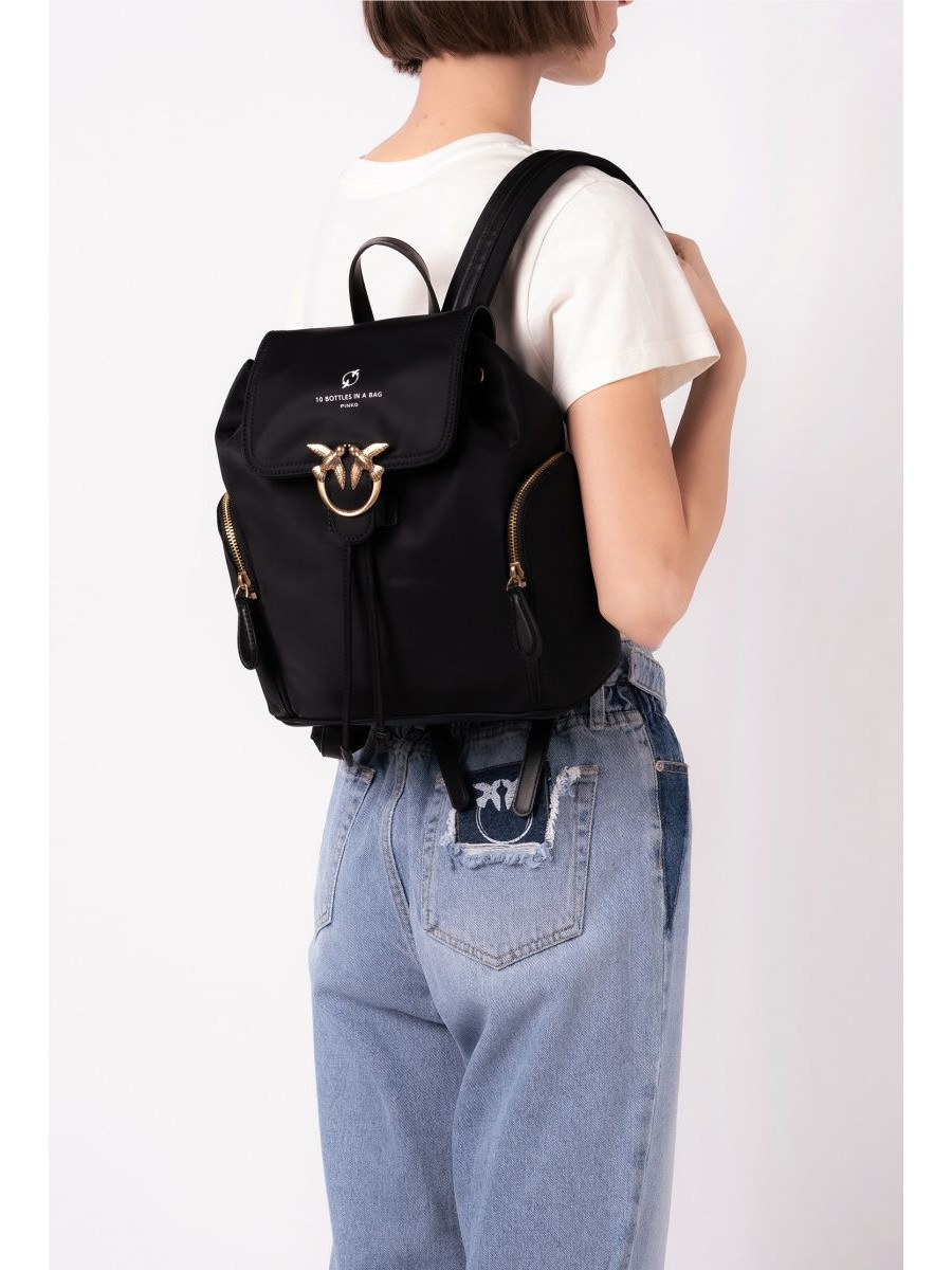 Рюкзак RECYCLED BACKPACK PINKO — black