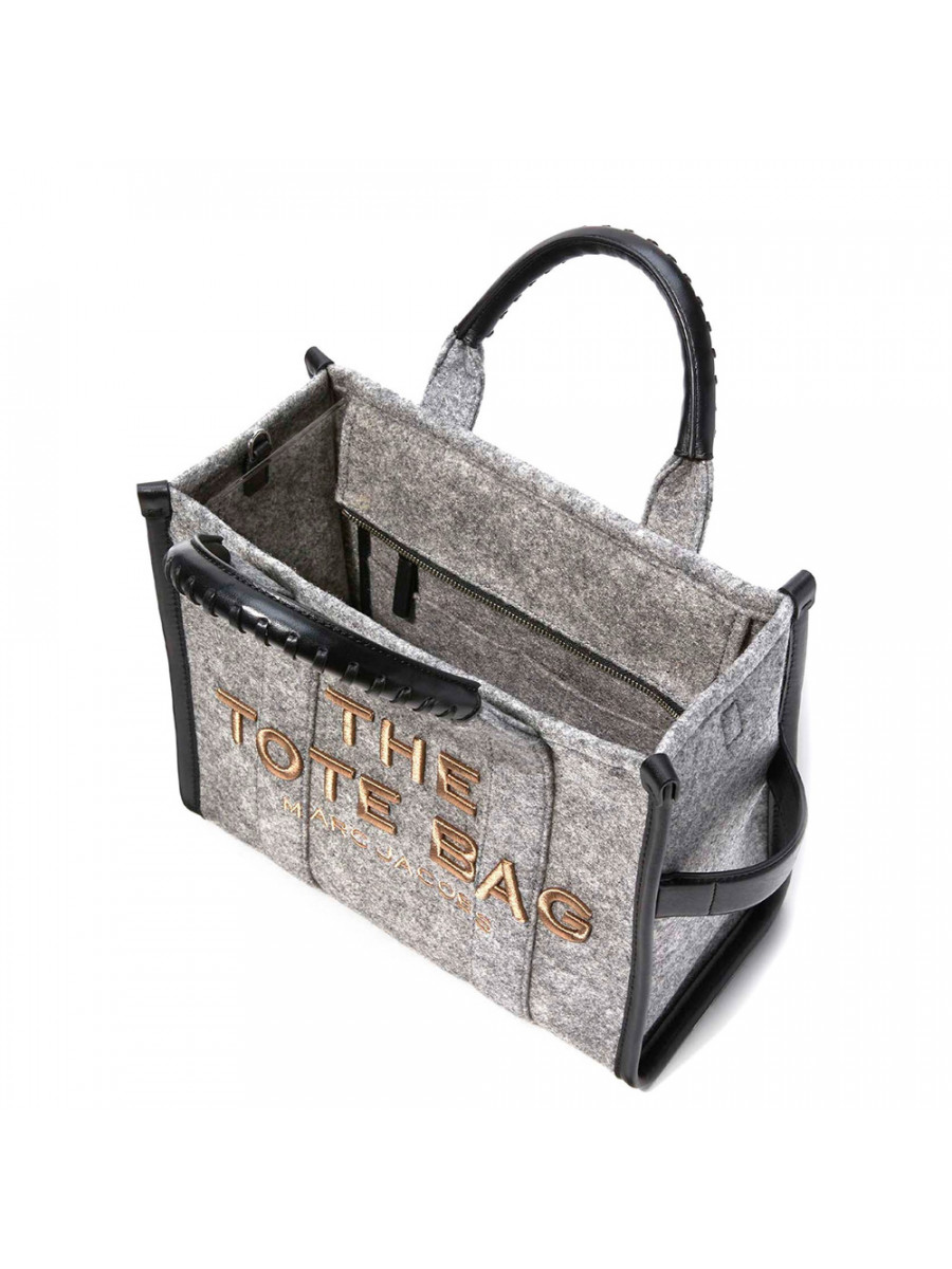 СУМКА MARC JACOBS THE FELT FLANNEL MEDIUM TOTE BAG HEATHER GREY