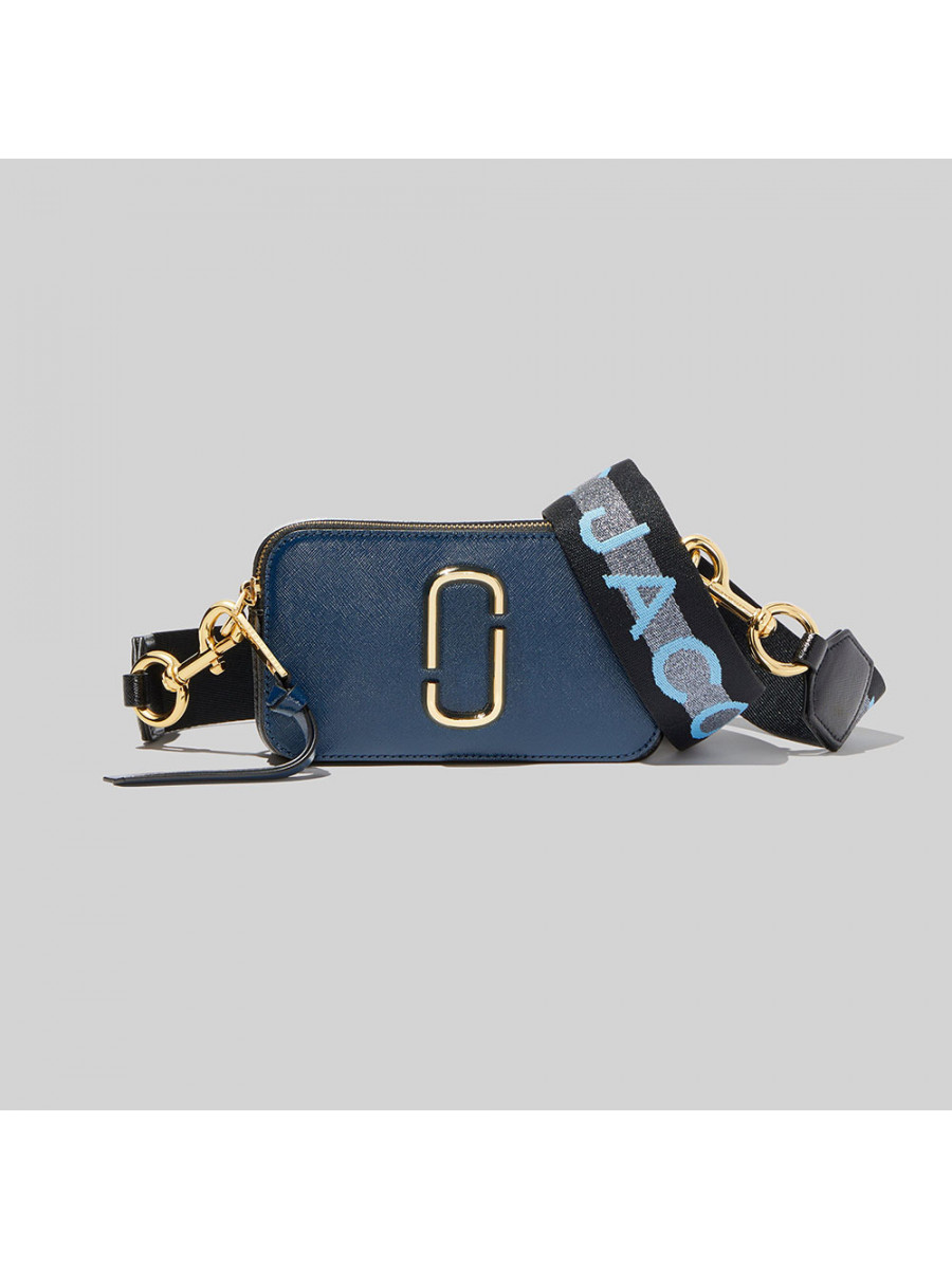 СУМКА MARC JACOBS LOGO STRAP SNAPSHOT NEW BLUE SEA MULTI